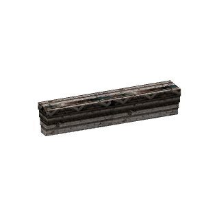 Prévia 3D de Cornija saliente de pedra