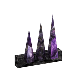 Prévia 3D de Cristais arcanos embutidos