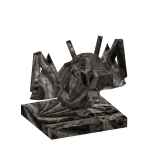 Prévia 3D de Gárgula de canto