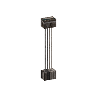 Prévia 3D de Pilastra adossada
