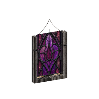 Prévia 3D de Vitral ilusório gótico